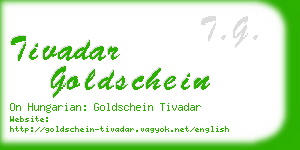 tivadar goldschein business card